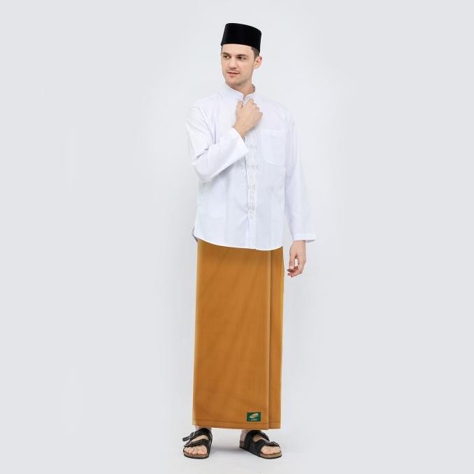 Murah Sarung ATLAS Favorit Warna Polos Kuning Tua Non COD