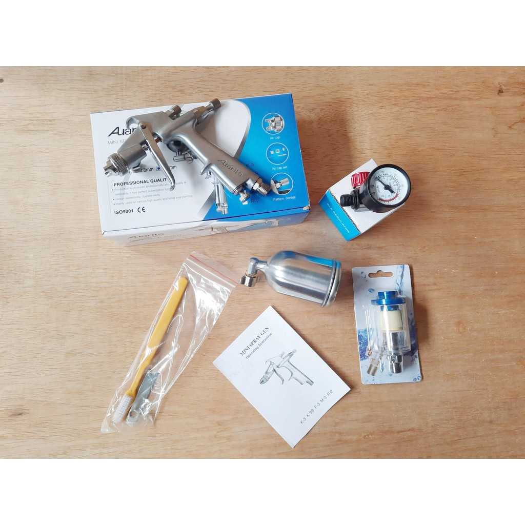 Spray Gun Auarita F3 Nozzle 0.5 0.8 1.0 mm