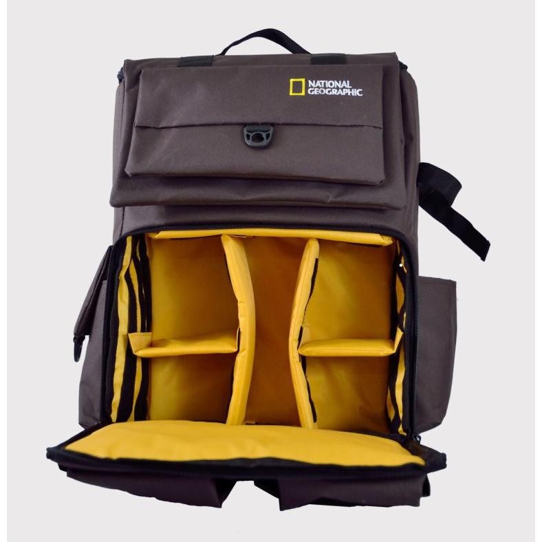 Tas Kamera Ransel 2 DSLR+4 Lensa Dan Laptop national geographic
