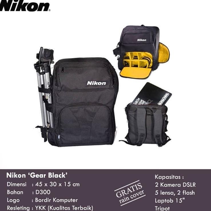 Tas Kamera Nikon Adv 140 D40 D50 D60 D70 D80 D90 D3000 D3100 D3200 D3300 D3400 D3500 D5100 D5200 D5