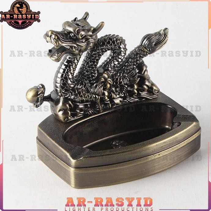 Asbak Korek Api Gas Naga Dragon Dinghao DH-8878