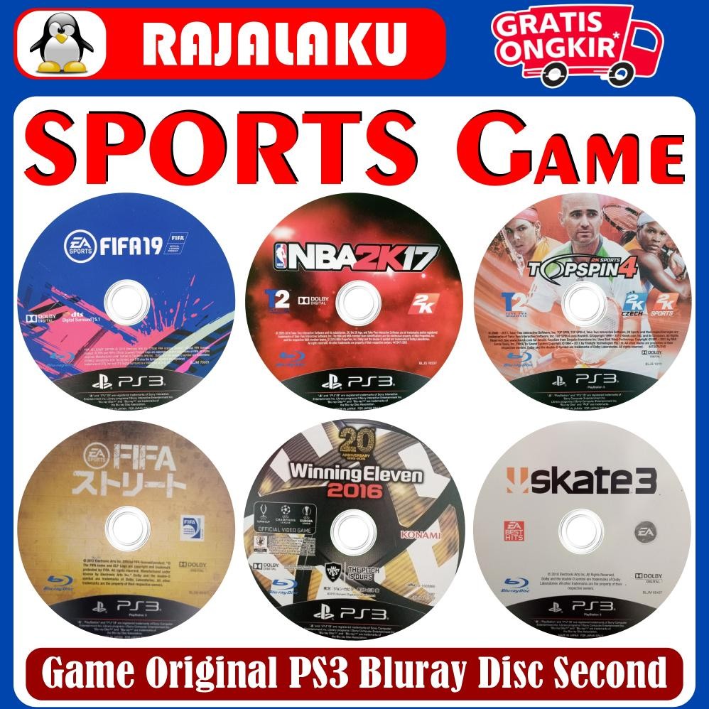 KASET PS3 ORIGINAL BEKAS SPORT murah