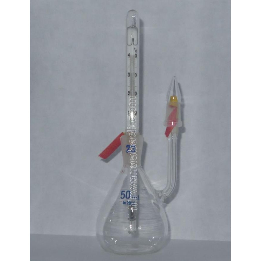 HERKA Piknometer Thermometer 50ml | Pycnometer with Thermometer