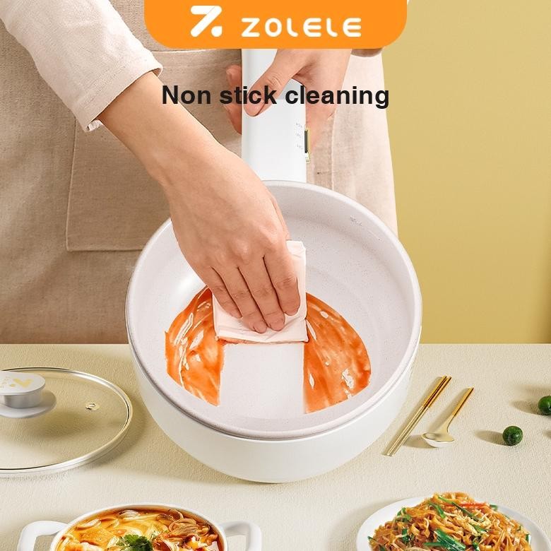ZOLELE EC151 panci listrik Electric Cooker panci listrik serbaguna Non-Stick Pan 1.5L Multi Cooker W