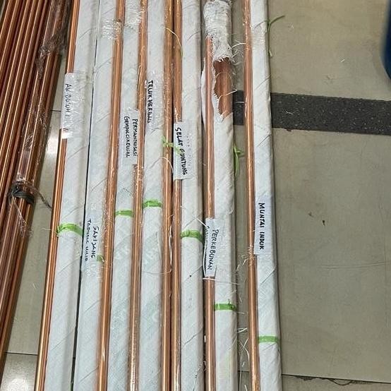 Terjangkau Grounding Rod 5/8 Besi Panjang 2 Meter( Besi Lapis Tembaga )