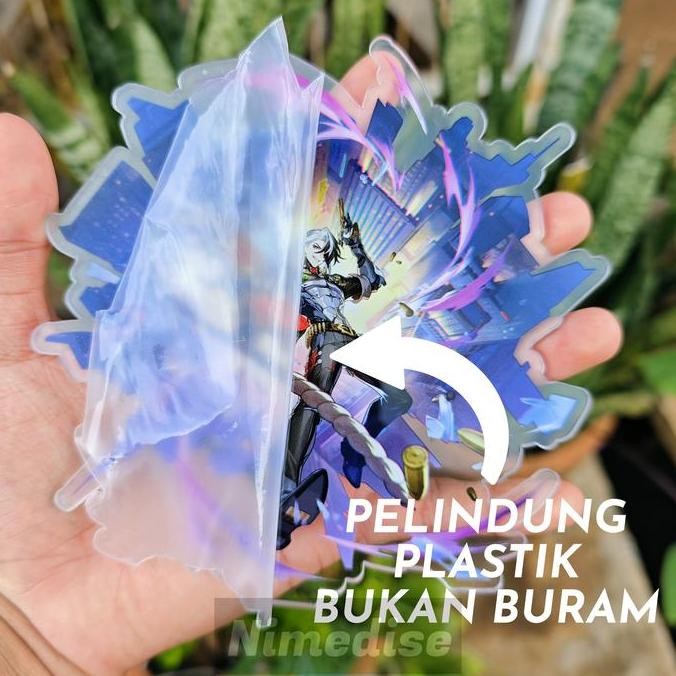 redi ya kk Standee Akrilik Honkai Star Rail Acheron Figure Robin Sparkle Acrylic 15cm Transparan Kol