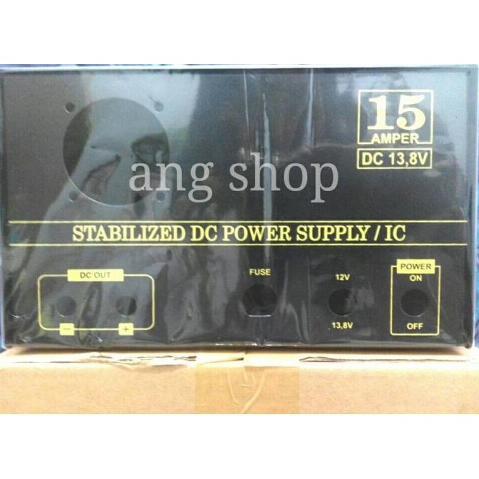 Miliki Box Adaptor 15A Kotak Dc Power Supply 15 Ampere