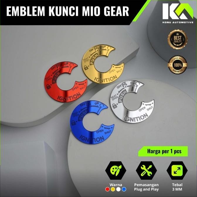 COVER KUNCI MIO M3 MIO GEAR 125 EMBLEM GARNISH TUTUP KUNCI YAMAHA MIO