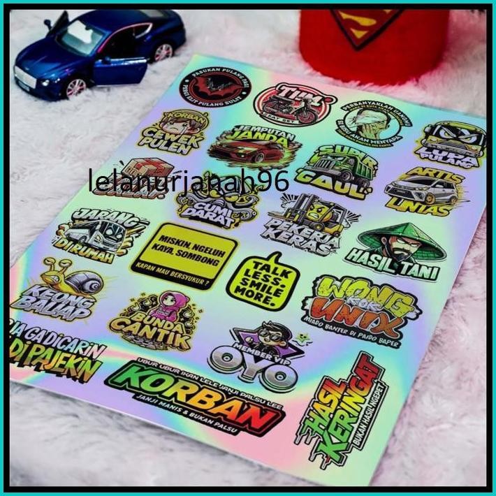 STIKER HOLOGRAM, STIKER HOLOGRAM MOTOR, STIKER MOTOR HOLOGRAM, SETIKER HOLOGRAM (PACK)
