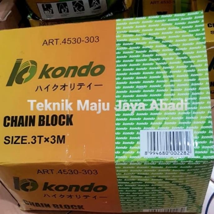 Murah Kondo Chain Block / Takel 3Ton X 3Meter