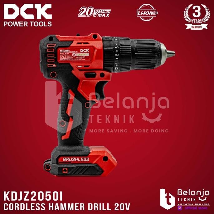 Sale Dck Cordless Hammer Drill Kdjz2050Idm 20V Bor Impact Baterai Kdjz2050I