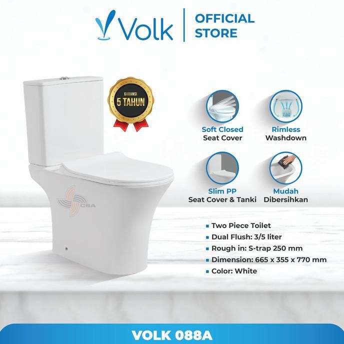 Sale Closet Duduk Rimless Volk Erica 088A