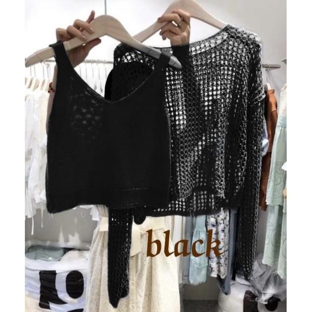 FX TOP VERMORRA RAJUT / ATASAN + INNER RAJUT / Fashion Wanita