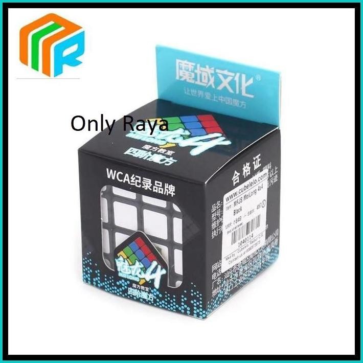 RUBIK 4X4 MOYU MF MEILONG 4X4X4 BLACKBASE SPEEDCUBE