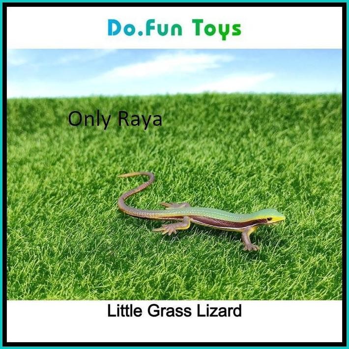 ANIMAL FIGURINE | GRASS LIZARD NEW / MAINAN MINIATUR BINATANG KADAL RUMPUT