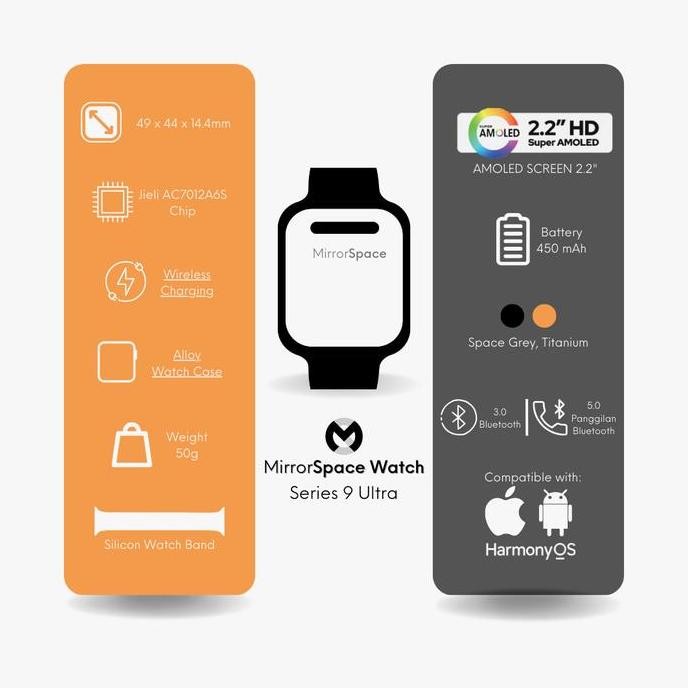 DISKON MirrorSpace Watch Series 9 Ultra with Dynamic Island