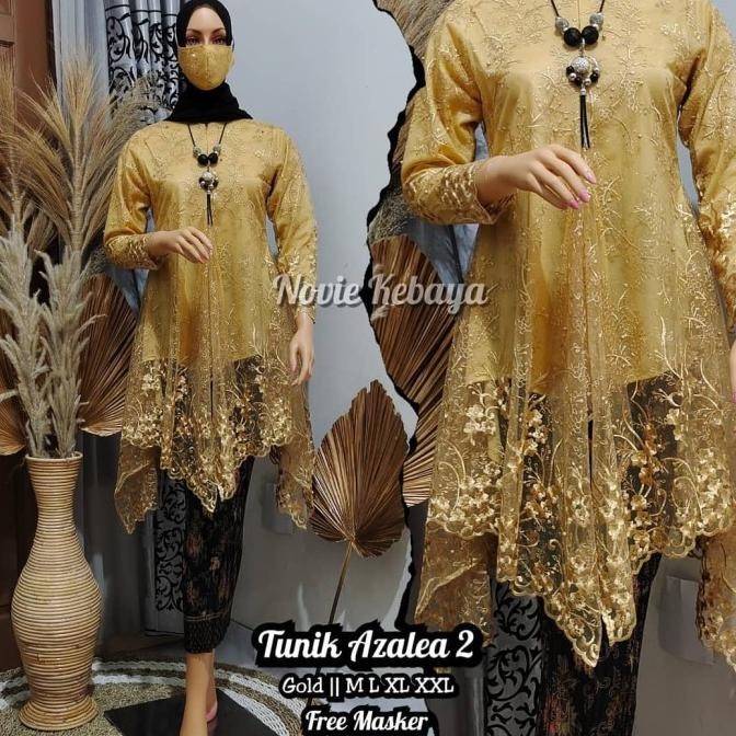 Kebaya Tunik Gold Setelan Ready