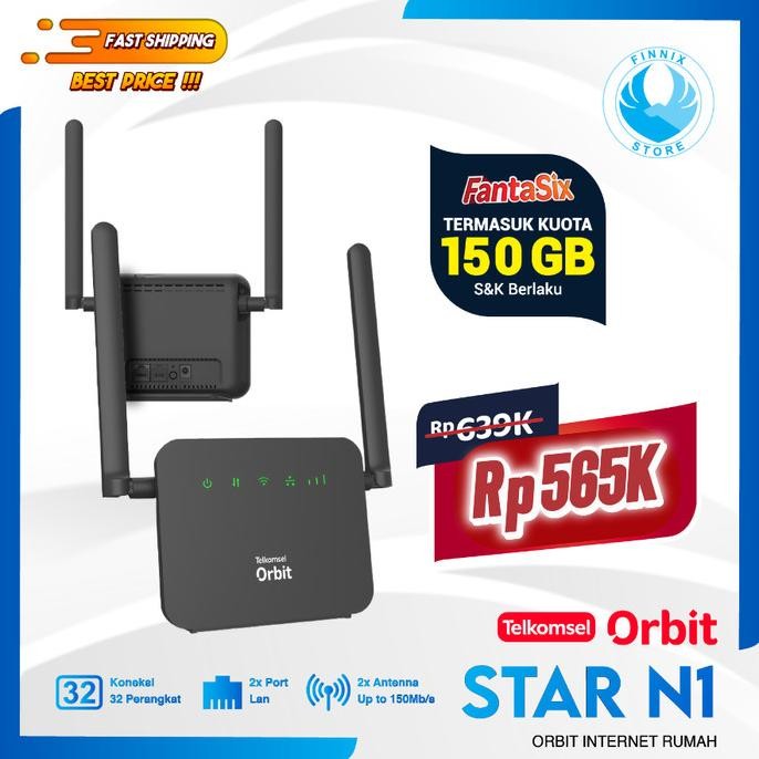 promo Modem Router Telkomsel HKM Orbit Star N1 / N2 - Bonus Kouta 150GB