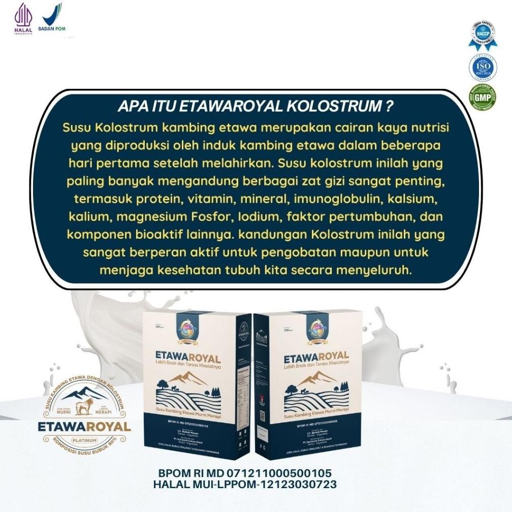 

Spesial/ Etawaroyal Perubahan Merk Etawaplus Platinum Asli Susu Kambing Etawa Tingkatkan Kepadatan & Kesehatan Tulang Sendi Susu Anti Asam Urat Rematik Reumatik Nyeri Sendi 250Gr {Terbaru/Terlaris/Tergcor/Kekinian}