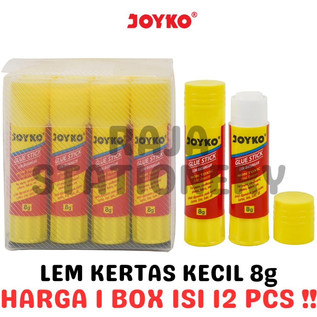 

NEW JOYKO GLUE STICK 8G LEM BATANG STIK JOYKO KECIL GS-09 LUSIN [12PCS] GOOD PRODUK SIAP KIRIM