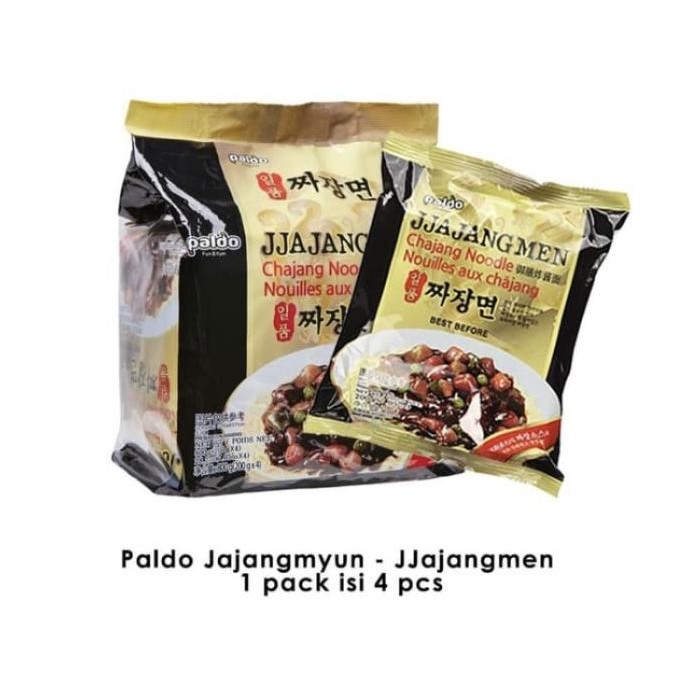 

Paldo Jjajangmyun - Jjajangmen -Jajangmyeon - Black Bean Noodle Isi 4