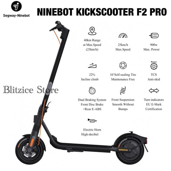 Original Ninebot Kickscooter F Series F40 By Segway Electric Scooter Co