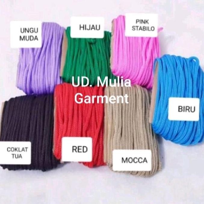 ready  TALI KUR DIAMETEE 4B / 5mm BAHAN POLYESTER ISI 20 METER