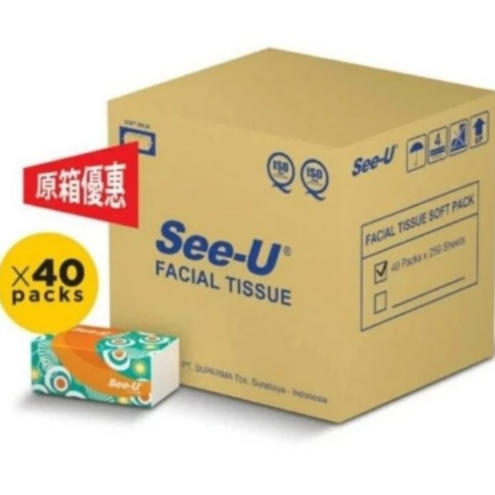 new  Tisu See U 250 SeeU 250 Sheets 1 Dus / 1 Karton / 40 Pcs