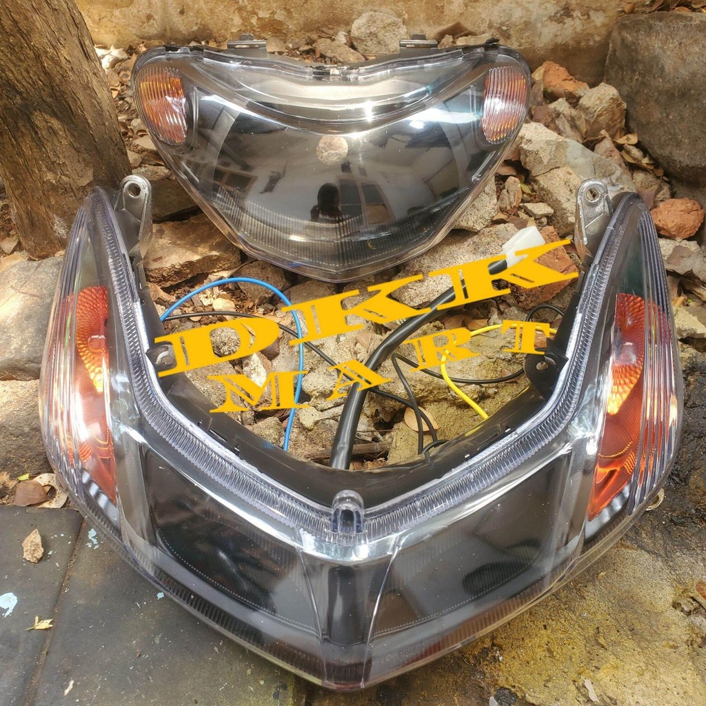 TERBARU PAKETAN MIO SMILE CUSTOM REFEKTOR LAMPU DEPAN MIO SMILE PLUS LAMPU SEN SET MIO SMILE CUSTOM 