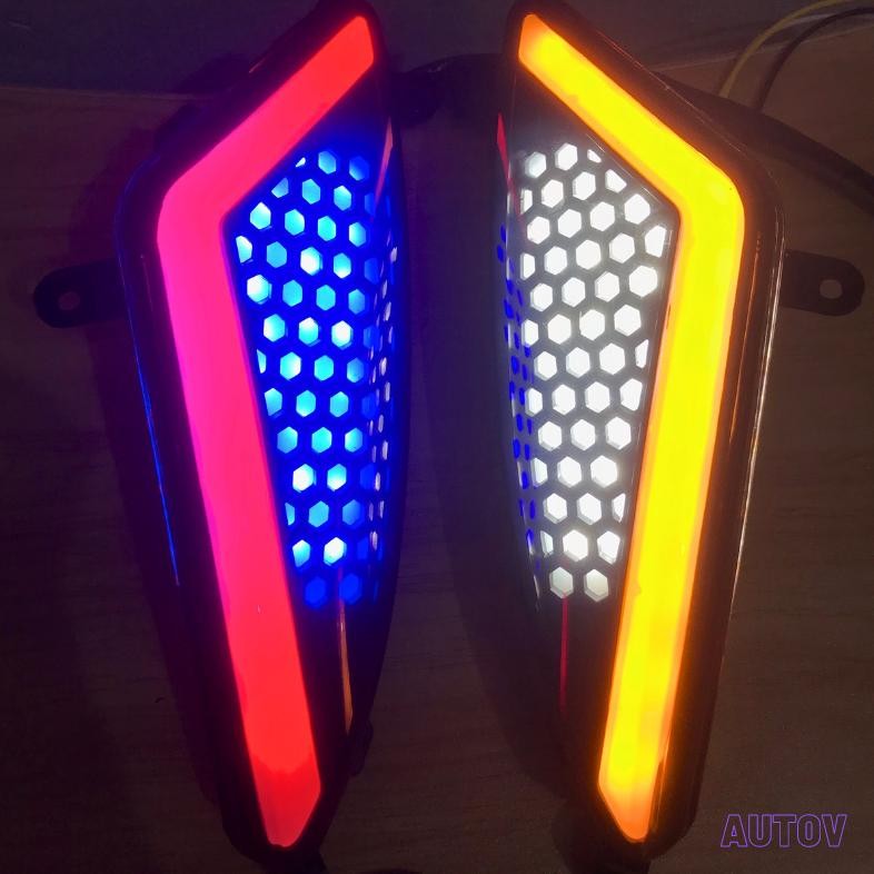 Lampu sen Mio mx multi colour mata gaban Led alis setkirikanan