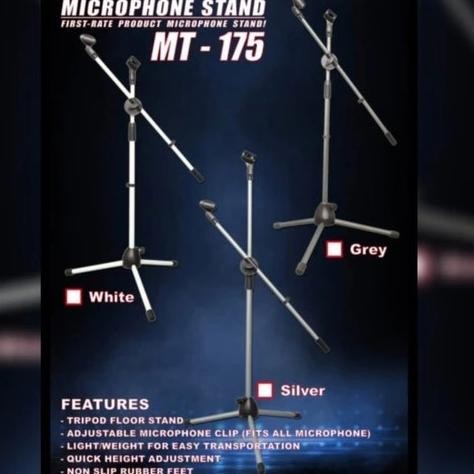 Stand Mic MT 175 / MT-175 Lantai Tripod + Holder Handphone dan Mic12