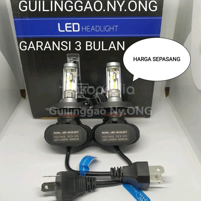 LED H4 & H11H/H1CSP CHIP HEADLAMP LAMPU MOBIL SEPASANG GARANSI 3 BULAN