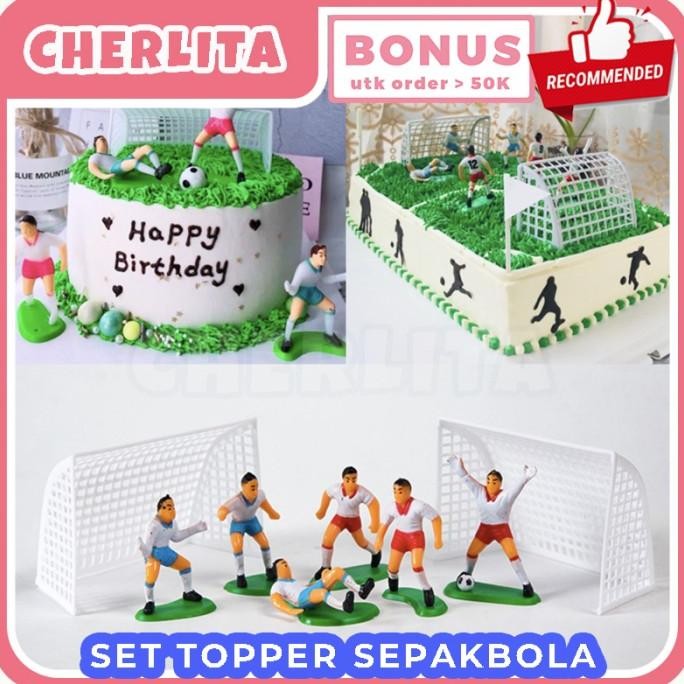 Topper Kue Ulang Tahun Sepak Bola Soccer Kaki Lucu Hiasan Ultah Anak