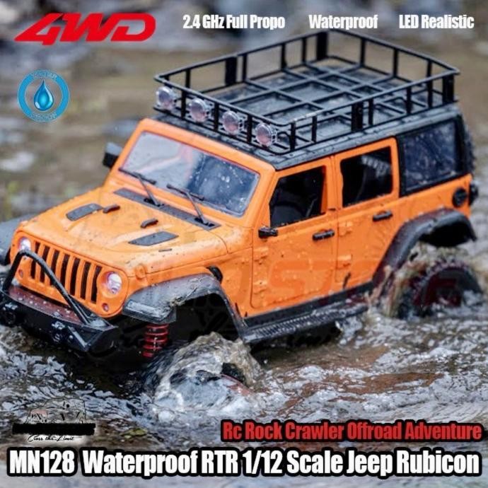 Rc Car Mn128 1/12 Rtr Rc Adventure Offroad Rock Crawler Jeep Rubicon Co
