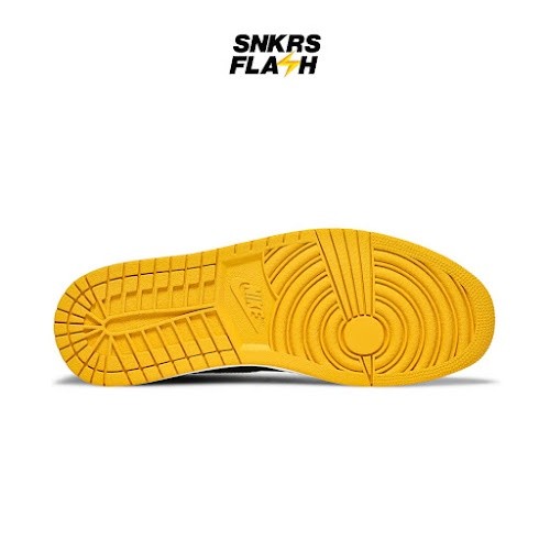 AIR JORDAN  1 High Shoes Pollen Yellow Black Sepatu Sneakers Pria - 555088701 - Size 44.5