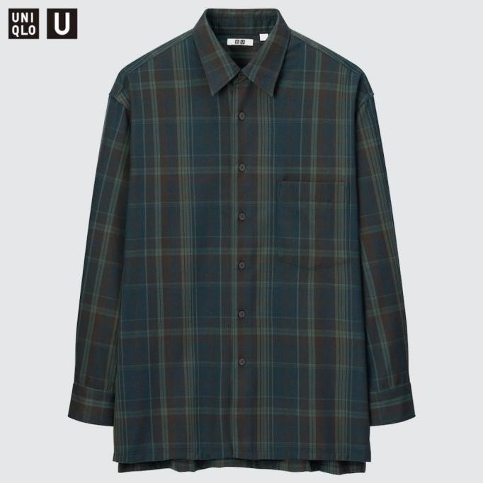 SALE UNIQLO U FLANNEL OVERSIZE SHIRT ORIGINAL/UNIQLO OUTER OVERSHIRT