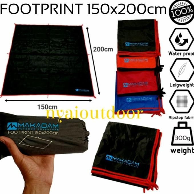 footprint alas tenda 2 3 orang 150x200cm