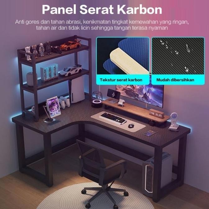 Meja Gaming / Kamar Gaming / Meja komputer Gaming / Meja Gaming Full Set / Meja Gaming 120x60 / Meja