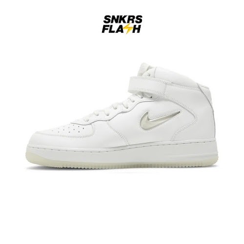 NIKE Air Force 1 Mid 07 Color Of The Month Summit White Sepatu Sneakers Pria - DZ2672101 - Size 43