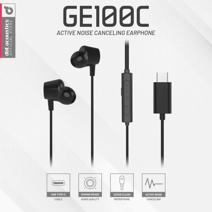 Dbe Ge100C Type C Anc Gaming Earphone With Microphone Terbaik
