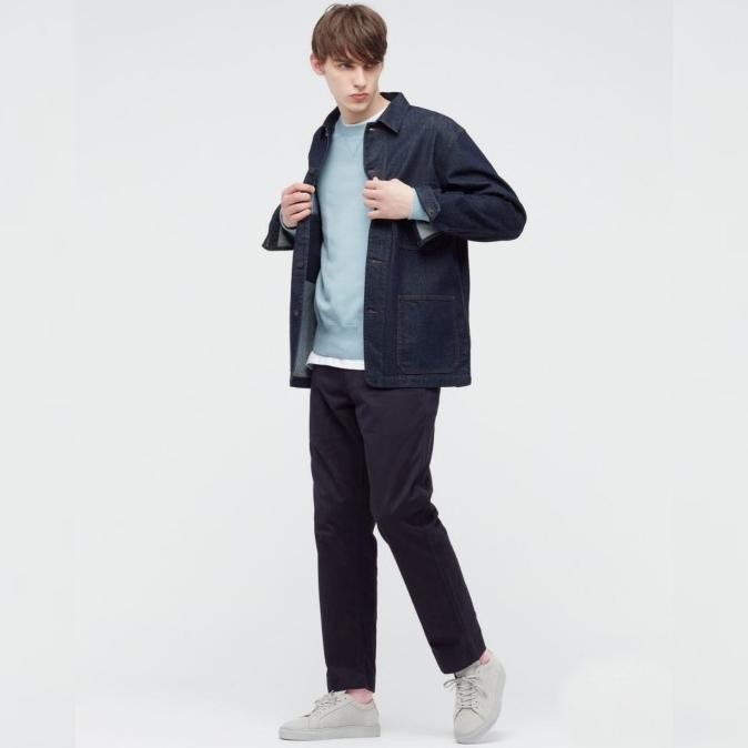 Celana Chinos Uniqlo Vintage Regular Fit Midnight Navy Original
