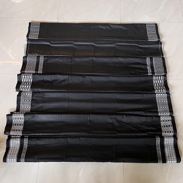 we-12 ghs-55 SARUNG TENUN HITAM POLOS DOBBY SABUK Berkualitas Termurah