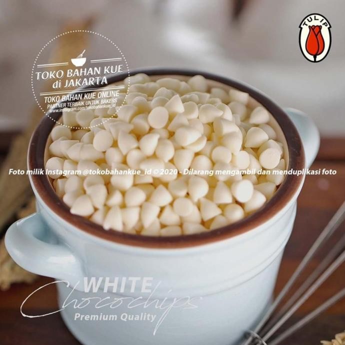 

Murah Tulip White Compound Chips 500Gr Chocochips Putih Cokelat Chip Vanilla