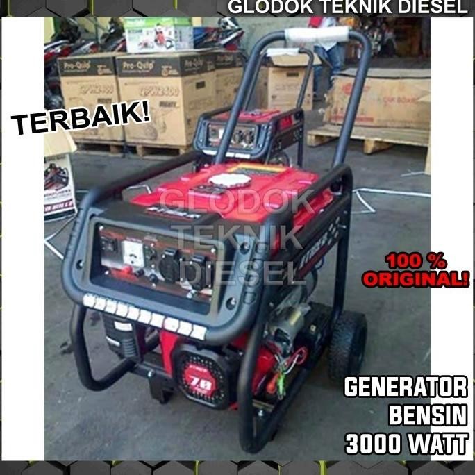 Genset Generator Listrik Type 5000 3000 Watt Bensin Portable Terbaik