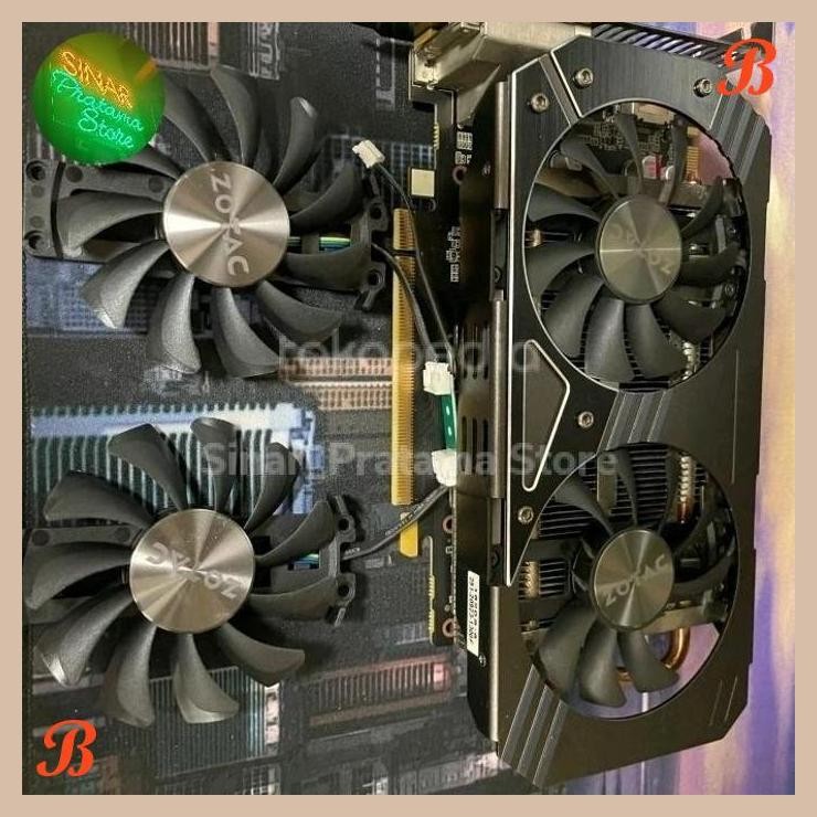 [SRP] Fan kipas Zotac Gtx 950 gtx 960 1060 3gb 75mm 4pin ORIGINAL