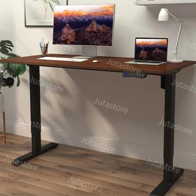 Meja Komputer Desk Meja Elektrik Otomatis Techno Adjustable Height Desk