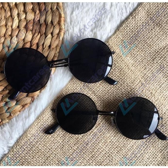 fgk-45 gf-5 KCMT04 Kacamata Boboho Hitam Bulat Fashion Korea Pria Wanita Unisex Vintage Retro Korea 
