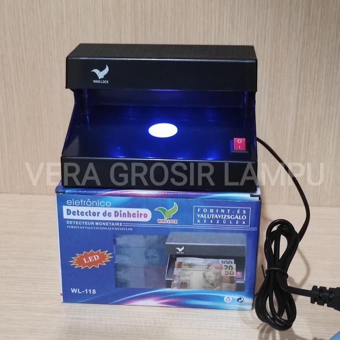 

Terlaris Lampu deteksi uang / Money detector led 4W Wing Lock WL-118 SALE