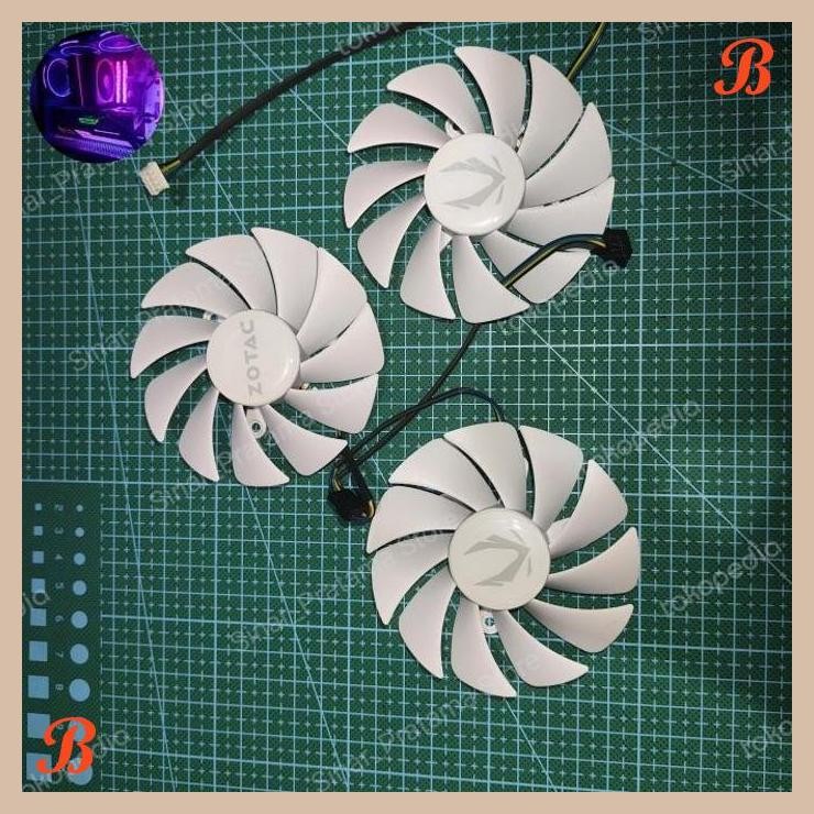 [SRP] Fan vga Zotac Trinity RTX 3070 3080 3090 87mm 4pin OEM White Edition