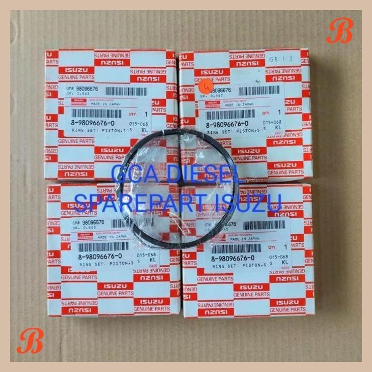 [GCA] Ring piston dmax 4JJ, 4JJ1 Ring set piston dmax 4JJ oversize Std ASLI